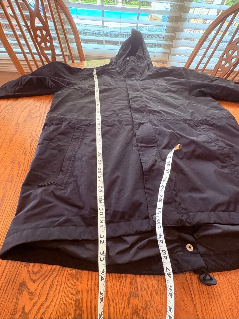 The North Face HyVent Rain Jacket Mens XXL Light Coat Black Waterproof